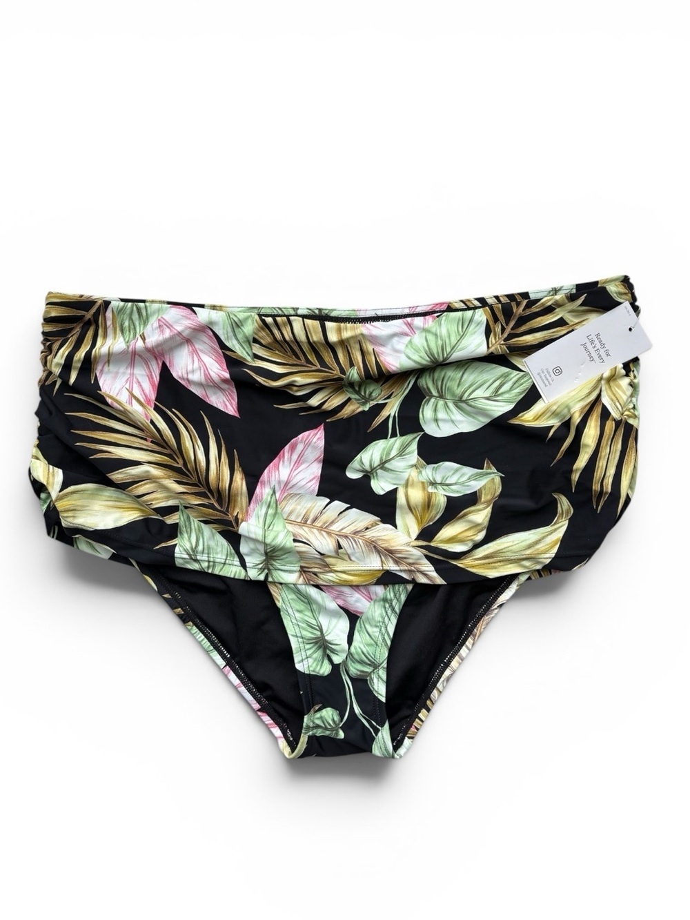 Land's End Tropical Print Swim Bottom XL NWT